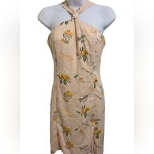 Floral Print Halter Dress